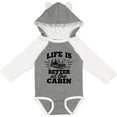 thumbnail image 3 of Inktastic Life is Better at the Cabin with Trees and Moon Boys or Girls Long Sleeve Baby Bodysuit, 3 of 5