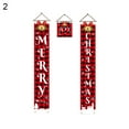 thumbnail image 2 of SPRING PARK Christmas Porch Sign Christmas Ornaments Hanging Banners Merry Christmas Couplet Navidad Outdoor Decoration, 2 of 7