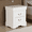 White, variant on Solid Rubberwood Nightstand, No Assembly Required End Table with 2 Drawers & Metal Handles, Vintage Accent Table for Bedroom, Living Room, Cherry