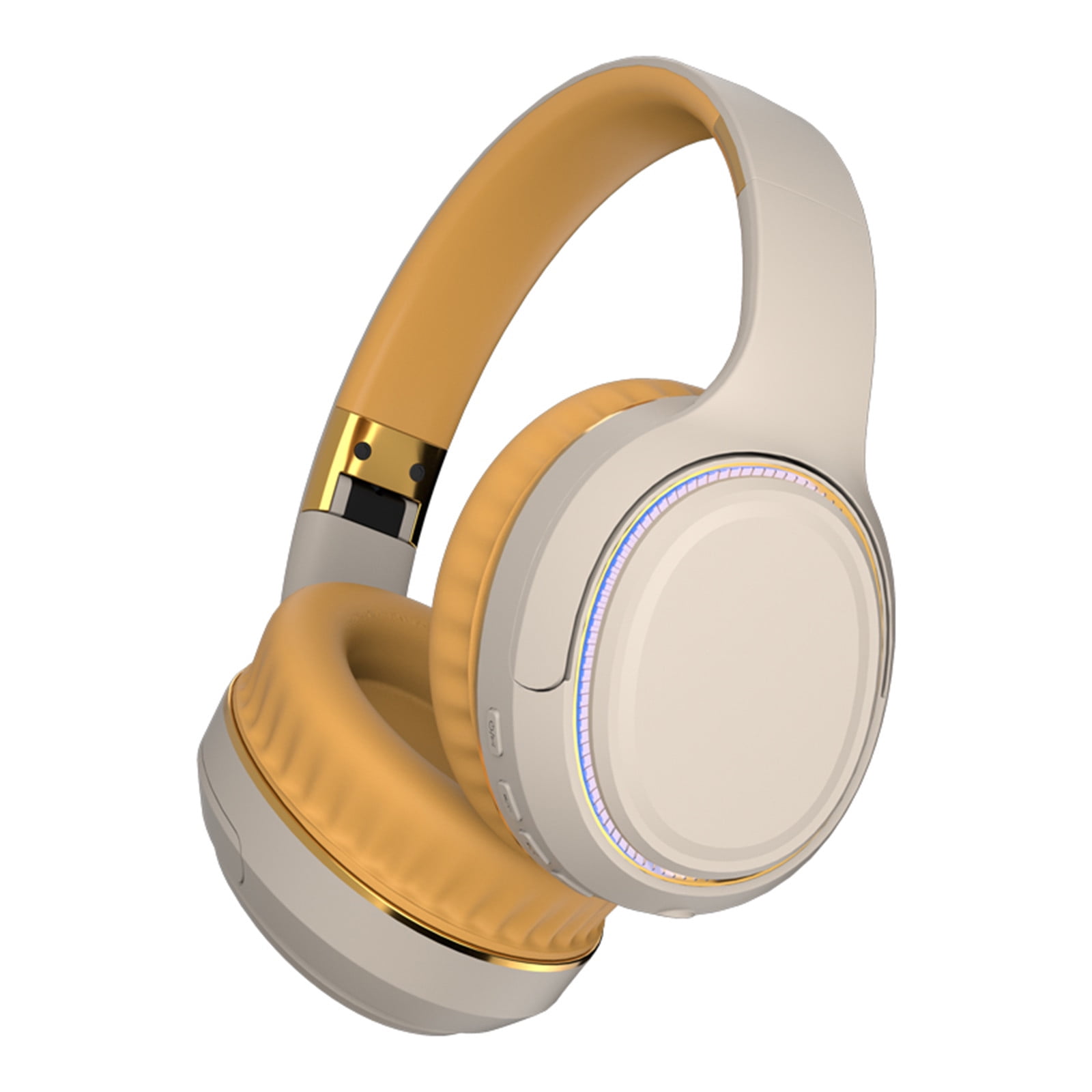 Active Noise Cancelling Headphones 100H Playtime Wireless Over Ear Bluetooth Headphones with Deep Bass Fast Charging Light Weight Comfort Earcups Headsets for Travel Home Office Phone PC,Khaki