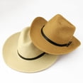 thumbnail image 4 of Firefly Hope Stylish Western Wide-Brim Straw Hat – UPF50+ Sun Protection, Foldable Design – Adjustable Fit for Men, 4 of 4