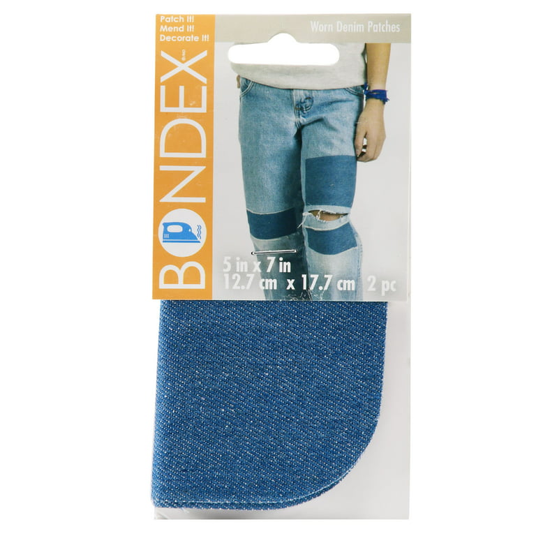 Blue Stripe Patch, Iron on Patches, Patches for Jeans, Easy to
