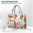 thumbnail image 3 of Large Capacity Tote Bag,Red Mushroom Flower White Pattern Handbag Fashion Luxury Tote Bag,15.7"x13"x 5.1" Inches,Laptop Compatible, 3 of 6