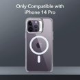 thumbnail image 3 of Funda transparente para iPhone 14 Pro compatible con MagSafe, protección militar, cámara con montura de anillo integrada, funda clásica con soporte para iPhone 14 Pro, 3 of 5