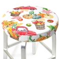 thumbnail image 3 of Picia Fall harvest truck pumpkin Pattern Round Stool Covers Comfy Seat Covers Stretch Removable Washable Chair Slipcover Round Bar Chair Cushion Cover-12 inch, 3 of 7
