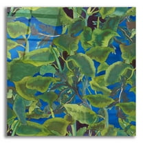 Epic Art 'Dance Of Love- Leaf Repeat' by Carissa Luminess, Acrylic Glass Wall Art, 36"x36"
