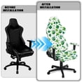 thumbnail image 4 of Jiueut Green Shamrock Beer Pattern Gaming Chair Cover Set of 4, Breathable Rotating Chair Slipcovers High Back Computer Chair Protector with Armrest Covers Saint Patrick's Day Decor, 4 of 7