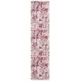 thumbnail image 3 of SAFAVIEH Madison Flowers Vintage Abstract Runner Rug, Beige/Wine, 2' x 8', 3 of 9