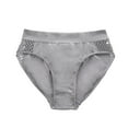thumbnail image 6 of PMVFHDE Women Thong Half Coverage Lace Hollow Out Seamless Low Rise Underwear Breathable Comfortable Rear Lift Solid Color Panties For Women Grey,M, 6 of 6
