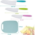thumbnail image 2 of Kids Knife Set, Kids Knifes for Real Cooking, 3 Pieces Kids Knife with Cutting Board, BPA-Free Kids Kitchen Knife with Serrated Edges for Cutting Fruit, Vegetable, Salad, Bread, Cake, Sandwich, 2 of 5