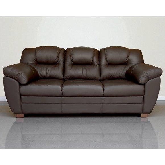 Sofá de Piel Genuina ConfortoPiel Toscana Chocolate