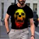 thumbnail image 5 of Hombre Unisex Diario Camiseta 3D Estampado Gráfico Estampados Animal Estampado Manga Larga Tops Casual Bloue Pompotops oipoqjl4744, 5 of 9