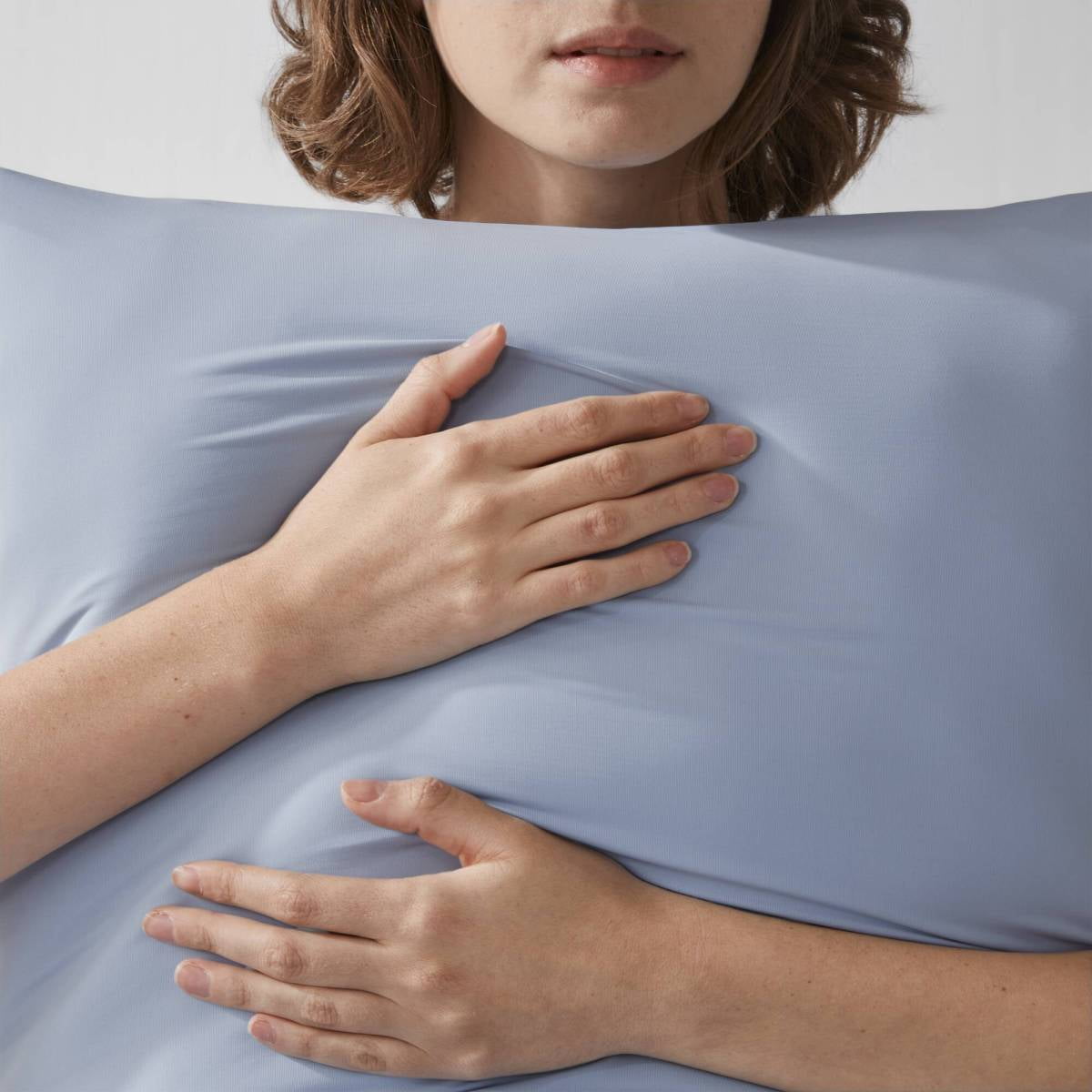FENGFAN Blue Cooling Full Body Pillow 20x54" Memory Foam Support Pillow with Washable Cover, 1 Pack
