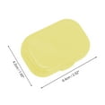 thumbnail image 3 of Unique Bargains 1 Set Contact Lens Case Compact Rectangular Lens Storage Case Yellow, 3 of 5