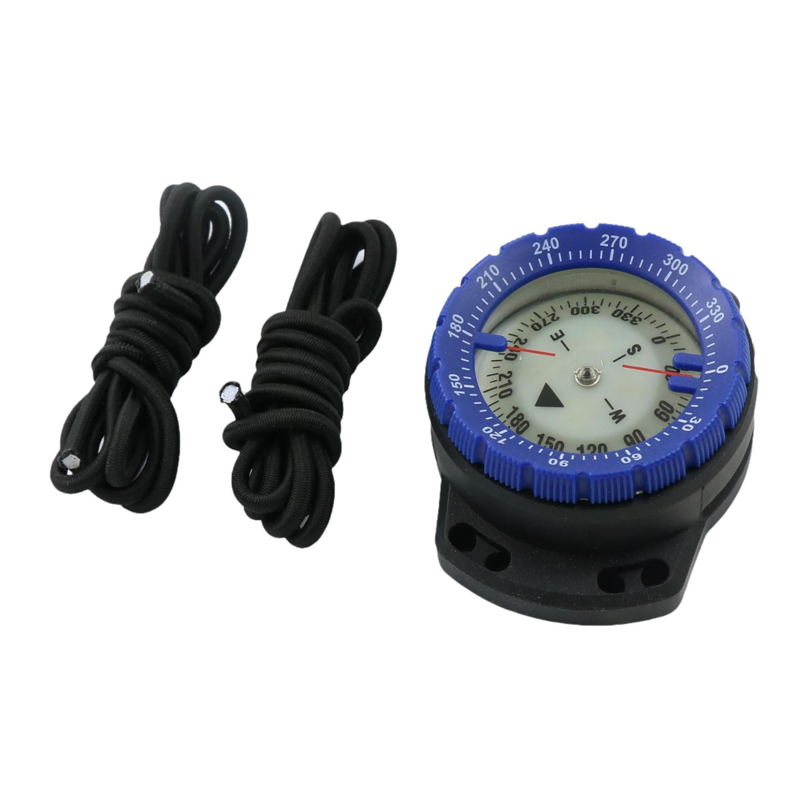 Wswqop Dive Compass Luminous Portable Tool Diving Equipment Lightweight Outdoor Camping Blue