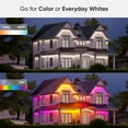 thumbnail image 5 of Nanoleaf Smart Matter Multicolor Permanent Outdoor Lights (98ft) – Plug-in Rgbicw Addressable LED Pucks, 5 of 9