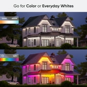 Nanoleaf Essentials Matter Smart Multicolor Permanent Outdoor Lights (49ft) – Plug-in Rgbicw LED Pucks