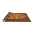 thumbnail image 2 of Ahgly Company Indoor Round Oriental Orange Industrial Area Rugs, 5' Round, 2 of 4