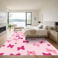 thumbnail image 3 of ODIKA 8'x10' Machine Washable Non-Slip Area Rug, Coquette Pink High Traffic Rug, Pink, 1088313, 3 of 7