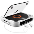 thumbnail image 1 of Portable CD Player, Bluetooth 5.3, Support CD/AUX/USB, Built-in HiFi Speakers, Rechargeable, Repeat Modes, Compact & Lightweight for Travel, Home, Car, 1 of 10