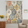 thumbnail image 3 of Vintage Boho Sheer Curtains 72 Inches Long, Chic Farmhouse Neutral Morocco Geometric Light Filering Curtains, Breathable Simi Curtain Privacy Drapes for Living Room Bedroom Window Treatment, 3 of 9