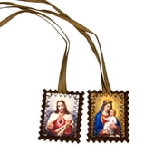 Ulxkmt 5Pcs Brown Catholic Scapular Religious Pendant Home Decor 5Pcs