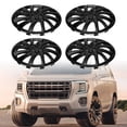 thumbnail image 2 of Unique Bargains 4 Pcs R14 / 14 Inch Universal Car Wheel Rim Hub Cover Wheel Hub Caps Black, 2 of 8