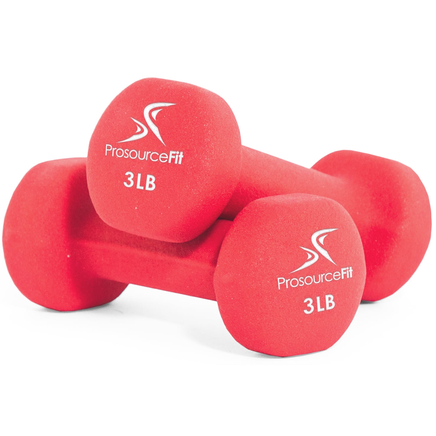 Neoprene Dumbbell Set 3 Pounds Nonslip Hand Weight PAIR 3lbs All In Motion NEW