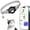Grey W, variant on otnbgsr GPS waterproof collar cat tracker, compatible with Apple and Android Find My without monthly fees, is an ideal choice for small to cats with advanced tracking solutions and smart collars