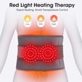 thumbnail image 6 of Waist Heating Pad, Cordless Lower Back Massager Wrap with Heat & Led Light, Lumbar Heated Massage Brace with 3 Heating & Vibration, 30min Auto Off, 5000mAh Battery, Extension Strap, Gray, 6 of 10