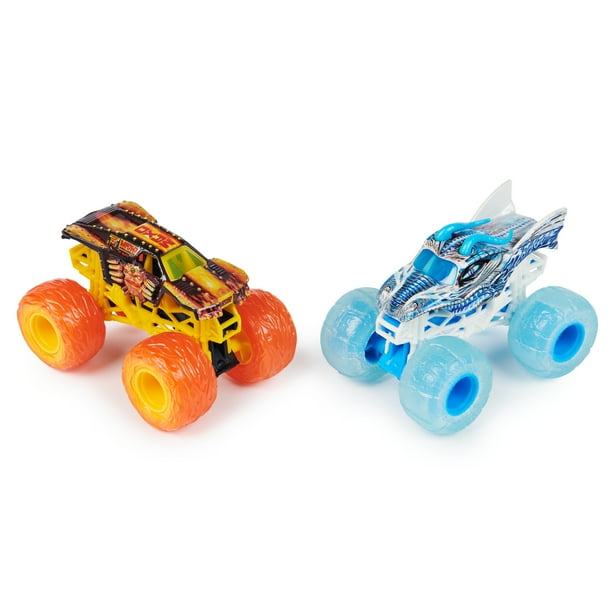 Monster Jam Fire and Ice Dragon Vs. Max D Die Cast Monster Trucks Walmart Business Supplies