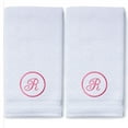 thumbnail image 3 of Monogrammed Hand Towels for Bathroom Kitchen Makeup | Personalized Gift for Wedding-Bridal | Custom Luxury Turkish Towel | Spa Collection, Oversized, 16 X 30 Inch, Set of 2, 3 of 3