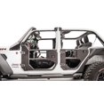 thumbnail image 4 of Fab Fours Door JL1033-1 Half Tubular; Paddle Non-Locking Handle; Powder Coated; Matte Black; Steel; Set Of 2, 4 of 4