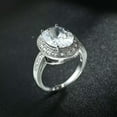 thumbnail image 5 of 3ct Oval Cut Clear Cz Gift Band Women/Men's 925 Silver Engagement Ring Size 6-10, 5 of 5