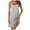 Gray, variant on Women's Built-in Bra Nightdress Sleeveless Cami Slip Lounge Gown, Sexy Padded Chemise, Irregular Ruffle Hem Sleepwear, Casual Solid Color Loungewear