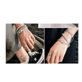 thumbnail image 4 of 4 pzs Pulseras plata para mujer,joyeria Lab.g  plateadas, 4 of 5