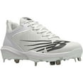 thumbnail image 6 of New Balance Men's Fuel Cell 4040V6 Low Metal Baseball Cleats White/Black 2E 9, 6 of 6