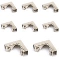 thumbnail image 1 of 8 abrazaderas de metal para vidrio, soportes de esquina, soportes de vidrio de aleación de aluminio para acuario, pecera, gabinete, adecuados para vidrio o panel de 6 a 10 mm de espesor, 1 of 5