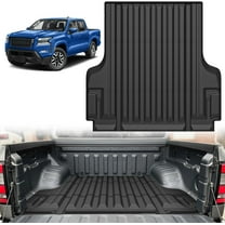 Nilight Truck Bed Mat 5FT for 25 24 23 22 Nissan Frontier, TPE Anti-Slip Truck Bed Liner for 2022 2023 2024 2025 Nissan Frontier, All Weather Protection