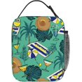 thumbnail image 3 of Reusable Lunch Bag Vacation Aloha Insulated Lunch Box Container Portable Cooler Thermal Lunch Tote Bag for Women Men Adult Work Office Picnic Travel Beach, 3 of 6
