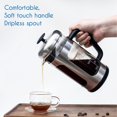 thumbnail image 4 of Easyworkz Stainless Steel French Press 34 oz Coffee Tea Maker with Soft Grip Handle, 4 of 7