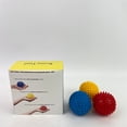 thumbnail image 2 of RomyTual Massage balls,Spiky Massage Balls for Feet, Back,Hands, Muscles - Firm, Medium and Soft Spiked Massager Rollers for Plantar Fasciitis, Exercise,Neuro-Balance, Physical Therapy, 3-inch, 2 of 9