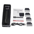thumbnail image 3 of , USB Rechargeable Hair Electric Beard for Men Family, Professional Haircut Machine LED Display 4 Guide Combs - Black, 3 of 4