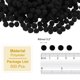 thumbnail image 2 of Uxcell 0.2 pulgadas Pom Poms para manualidades, 500 piezas de pompones pequeños, bolas esponjosas de alta elasticidad para sombreros y arte navideño, negro, 2 of 7