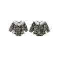 thumbnail image 2 of Rovasas Girls Matching Sister Outfits Embroidery Camouflage Jumpsuits/Dress, 2 of 9
