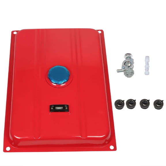 waltyotur 6500W Red Universal 7 Gallon (US) Generator Fuel Tank Replacement for 26.5 Liters Generator