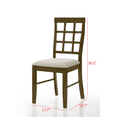 thumbnail image 5 of Home Design Troy Dining Chair (Set of 6), Brown/Warm Gray, Ladder-back design, Padded seat, Comfortable seating, Sturdy frame, Modern style, Durable construction, 5 of 5