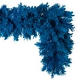 thumbnail image 5 of Vickerman 9' x 14" Flocked Turquoise Fir Artificial Garland, Unlit., 5 of 5