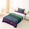 thumbnail image 5 of Homewish Pink Boho Floral Twin Sheets,Geometric Lines Bedding,3 Pieces,1 Fitted Sheet and 1 Pillowcase, 5 of 6