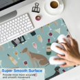 thumbnail image 4 of Long Mouse Pads for Desk,Dogs with Wine and Glasses Desk Mats on Top Of Desks, Desk Mouse Pad Extra Large with 3mm Non-Slip Base and Stitched Edge for Gaming,Office,Work,Home 35.4"x15.7", 4 of 6